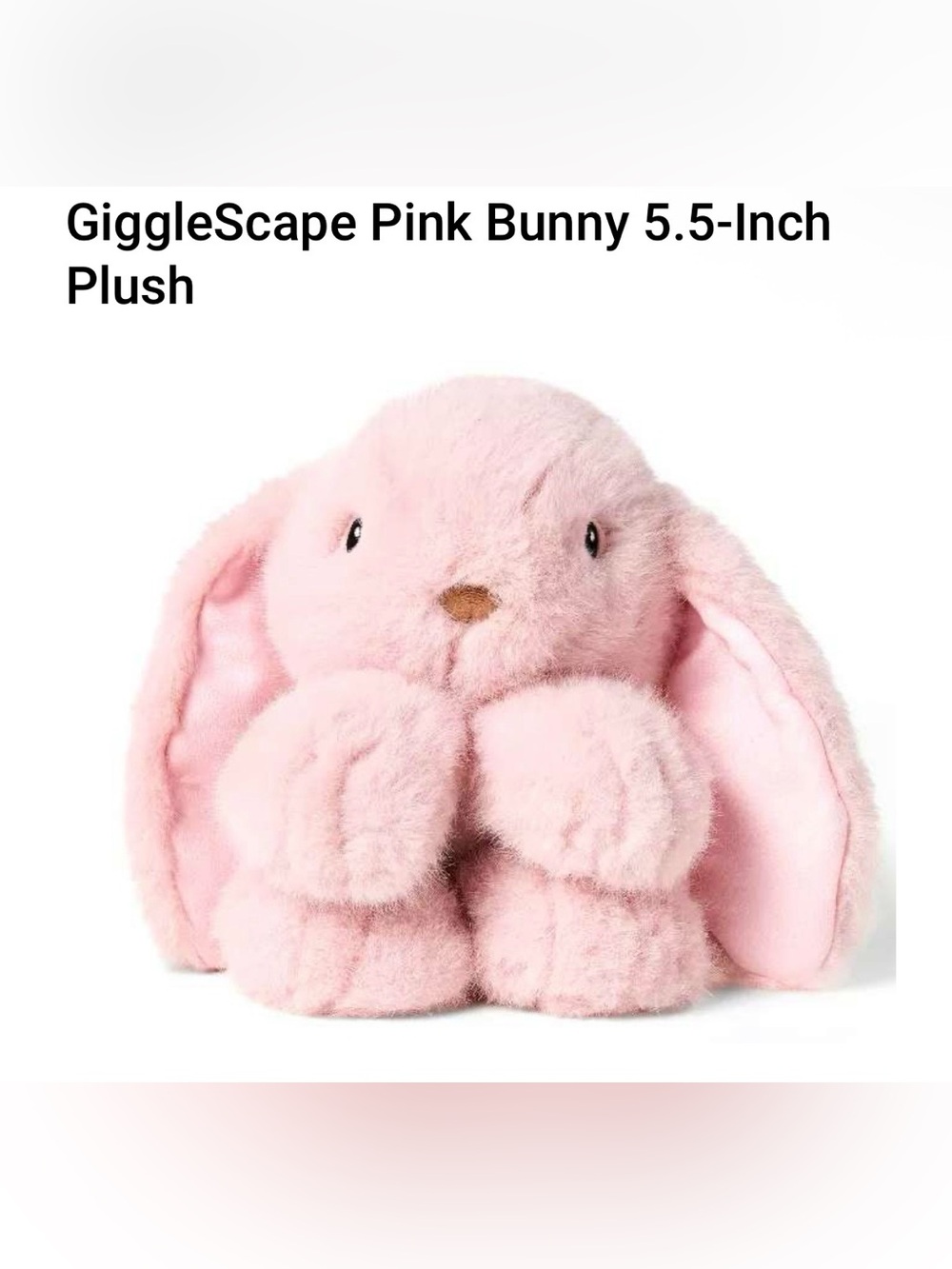 GiggleScape Pink Bunny 5.5-Inch Plush